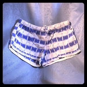 Blue and white strip shorts